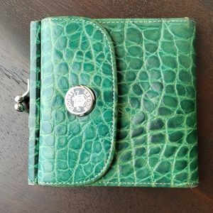 Dooney & Bourke Vintage Croc Embossed Leather Wallet